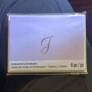 Studio White Note Cards with Black Logo Print